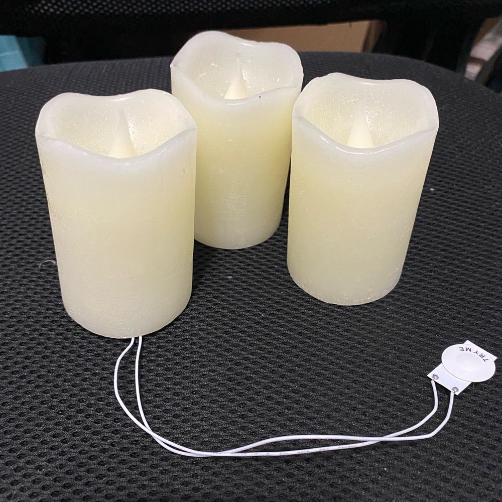 3 battery powered candles